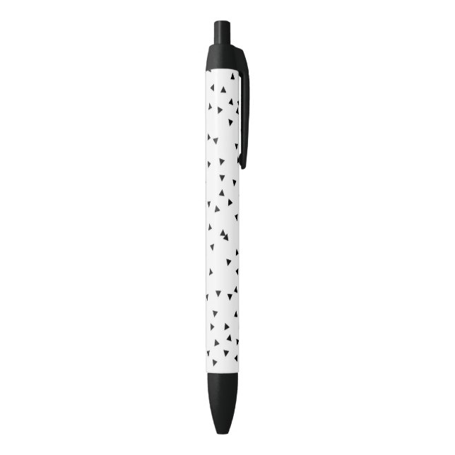 Scandinavian Style Triangle Pattern Black Ink Pen (Bottom (Vertical))