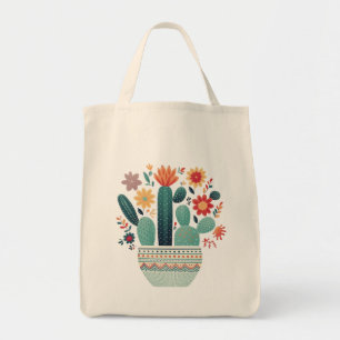 Scandinavian Succulent Tote Bag
