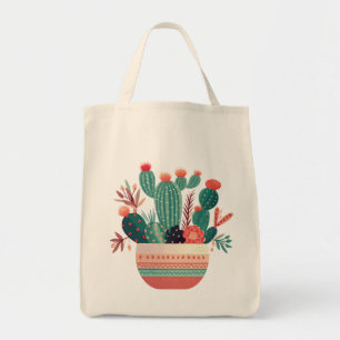 Scandinavian Succulent Tote Bag
