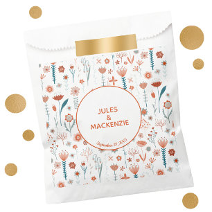 Scandinavian Summer Flowers Boho Favour Bag