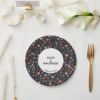Scandinavian Summer Flowers Dark Boho Wedding