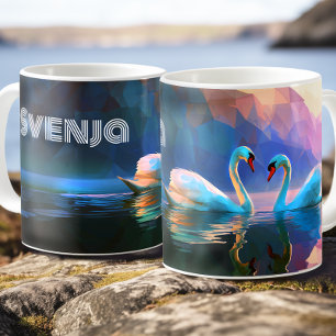 Scandinavian Swan Maiden - Norse Swan Symbol - Coffee Mug