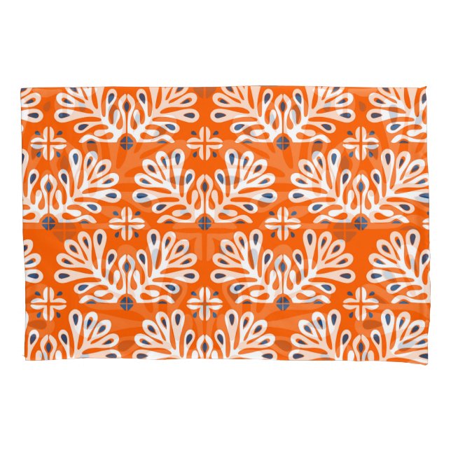 Scandinavian Tradition: Ethnic Floral Mosaic. Pillowcase (Front)