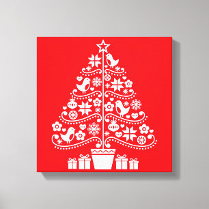 Scandinavian Traditional Christmas Decorations Canvas Print