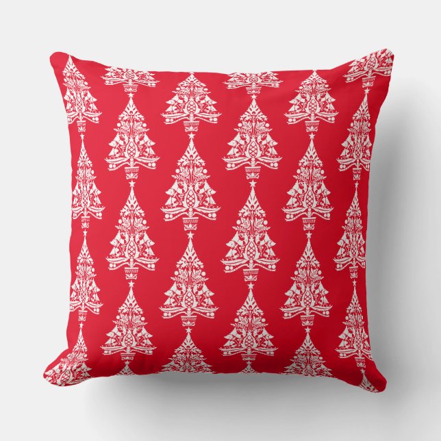 Scandinavian Traditional Christmas Decorations Cushion (Front)