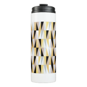 Scandinavian Triangles: Christmas Colour Pattern. Thermal Tumbler