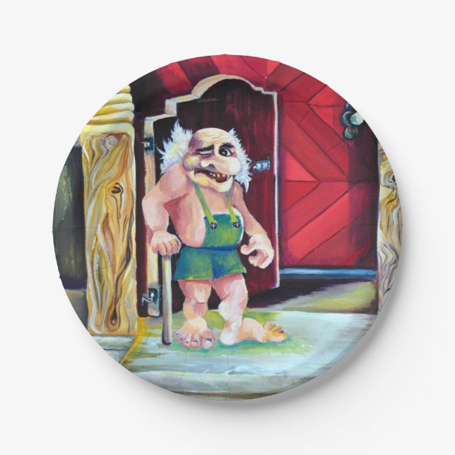 Scandinavian Troll - Equinus Paper Plate (Front)