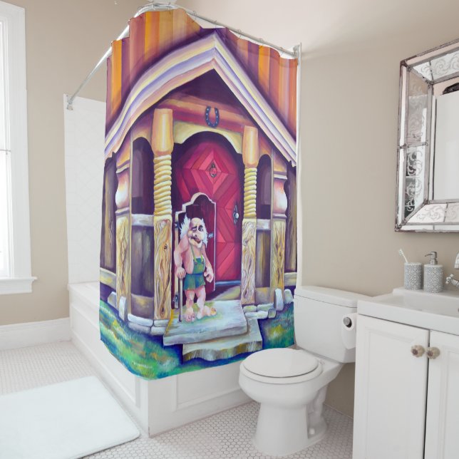 Scandinavian Troll - Equinus Shower Curtain (In Situ)
