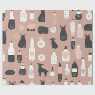 Scandinavian Valentine’s Wrapping Paper – Minimal
