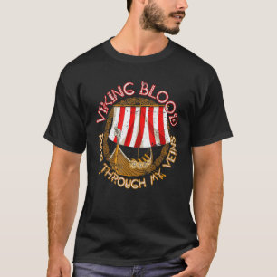 Scandinavian Viking Blood Valhalla Nordic Mytholog T-Shirt