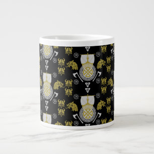 Scandinavian Viking Norsemen Home Decor Large Coffee Mug
