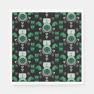Scandinavian Viking Norsemen Home Decor Napkin