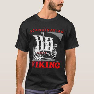 Scandinavian Viking Ship Dragon Boat Drakkar Thor T-Shirt