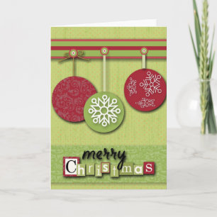 scandinavian Westsern Country Primitive Christmas Holiday Card