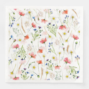 Scandinavian Wildflowers Meadow Napkin