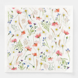 Scandinavian Wildflowers Meadow Napkin