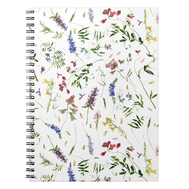 Scandinavian Wildflowers Meadow Notebook (Front)