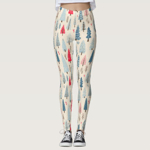 Scandinavian Winter Forest Pattern (2) Leggings