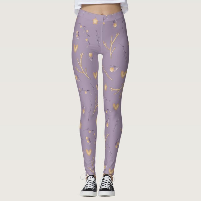 Scandinavian Winter pattern leggings (Front)