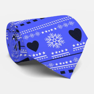 Scandinavian Winter Scene Tie
