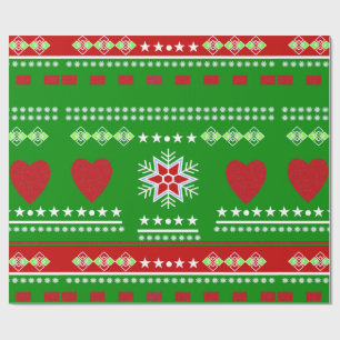 Scandinavian Winter Scene Wrapping Paper