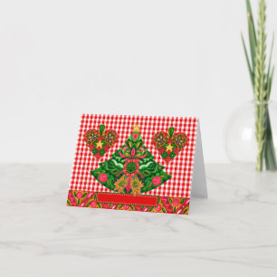 Scandinavian Xmas God Jul Folded Greeting Card 2