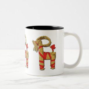 Scandinavian Yule Goat Two-Tone Coffee Mug
