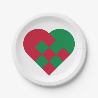 Scandinavian Yule Hear - Christmas Holiday - Paper Plate