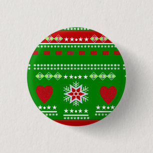 Scandinavien Winter 3 Cm Round Badge