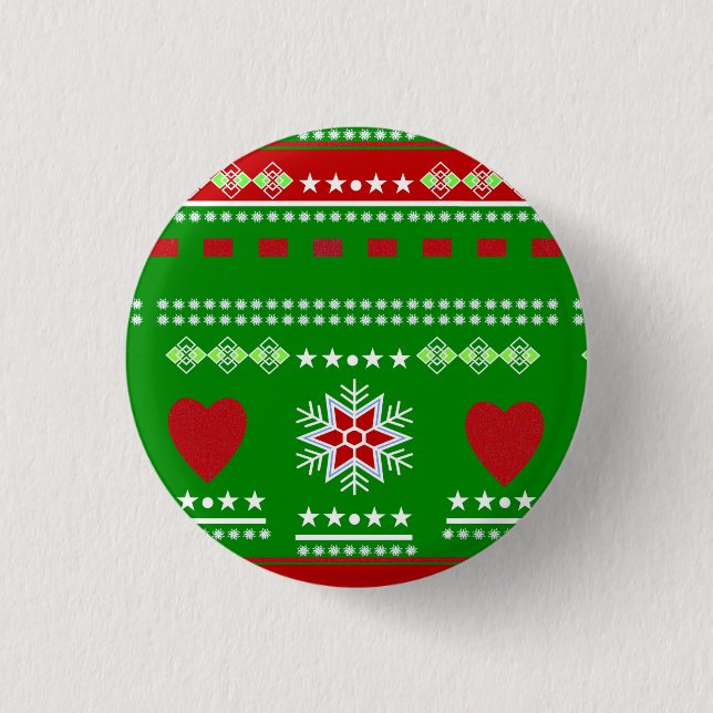 Scandinavien Winter 3 Cm Round Badge (Front)