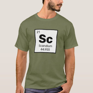 Scandium / Periodic Table - Sc Element T-Shirt