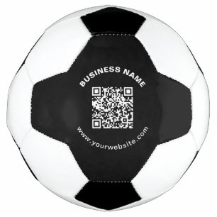 scannable instant access qr,modern minimal black w football