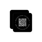 Scannable QR CODE Minimal Black White Website 