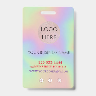 Scannable trendy  ID badge