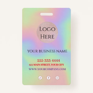 Scannable trendy  ID badge