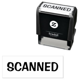 SCANNED Business Self-inking Stamp