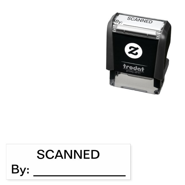 SCANNED   By Custom Self Inking Office Stamp (In Situ)