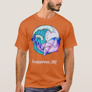 Scappoose OR Japanese Paint Geometric Orca Killer T-Shirt