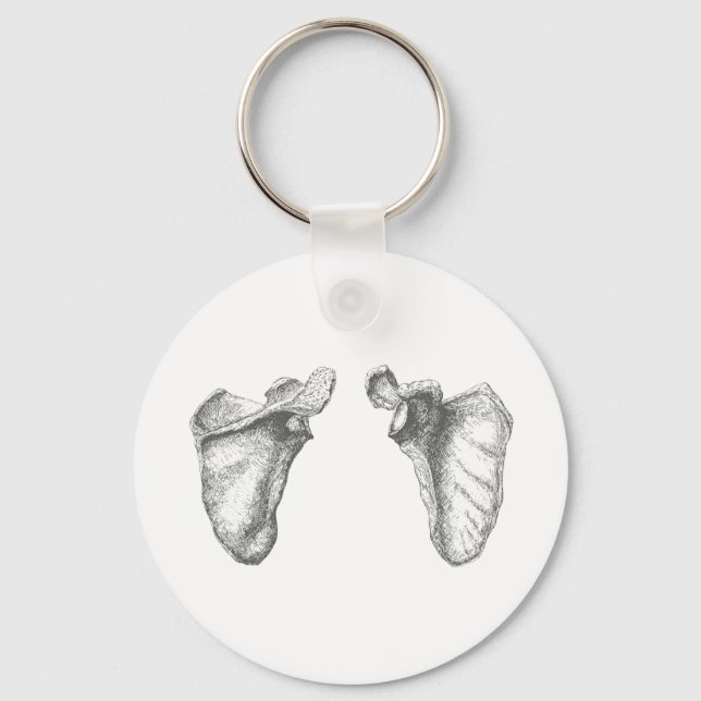 Scapula Grey Key Ring (Front)