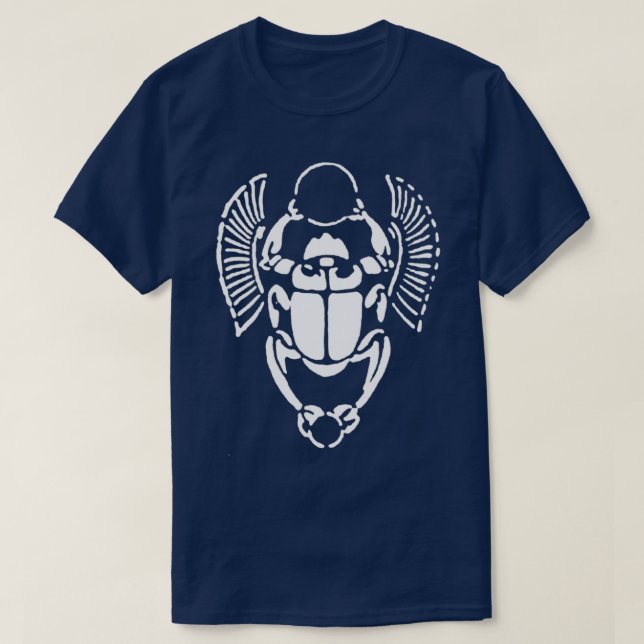 Scarab Ancient Egyptian Symbol T-Shirt (Design Front)