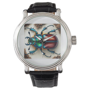 Scarab Beetle Realism 061124IREF222 - Watercolor Watch