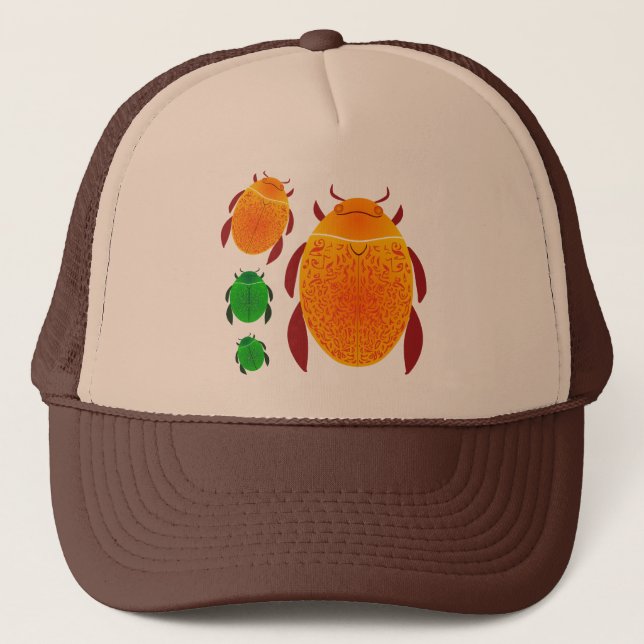 Scarab Beetle Trucker Hat (Front)