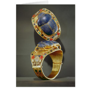 Scarab bracelet, from the Tomb of Tutankhamun