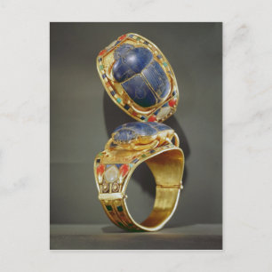 Scarab bracelet, from the Tomb of Tutankhamun Postcard
