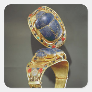 Scarab bracelet, from the Tomb of Tutankhamun Square Sticker