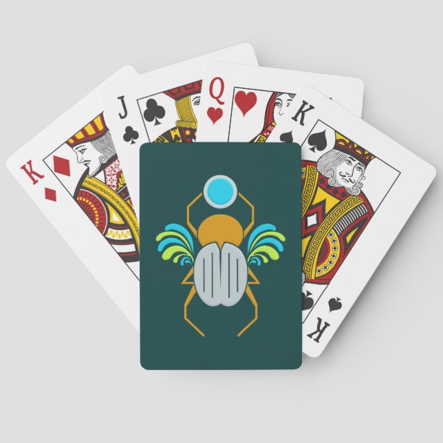 Scarab custom playing cards (Back)