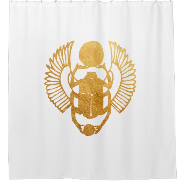 Scarab Egypt. Egyptian Winged Scarab Beetle. Shower Curtain (Front)
