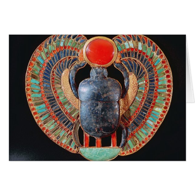 Scarab pectoral, from the tomb of Tutankhamun (Front Horizontal)