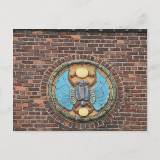 Scarab tile Detroit Michigan Postcard (Front)