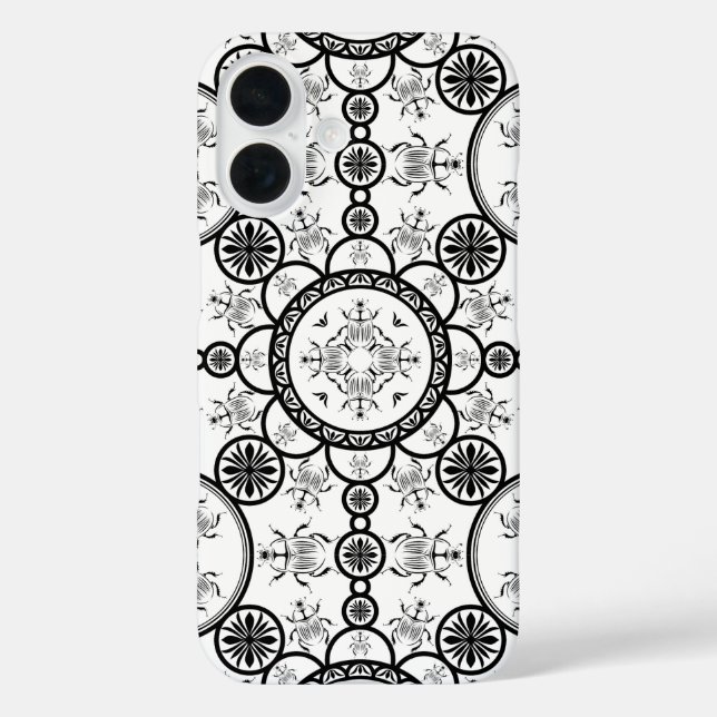 Scarab tile line pattern Case-Mate iPhone case (Back)